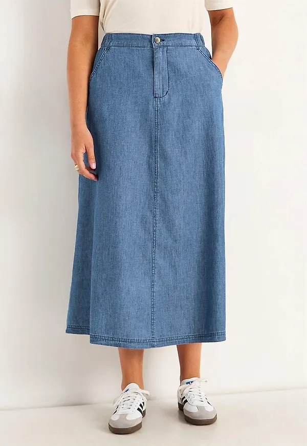 Jeanskjol med fickor