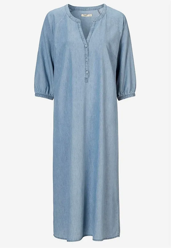 Jeansklänning med knappar