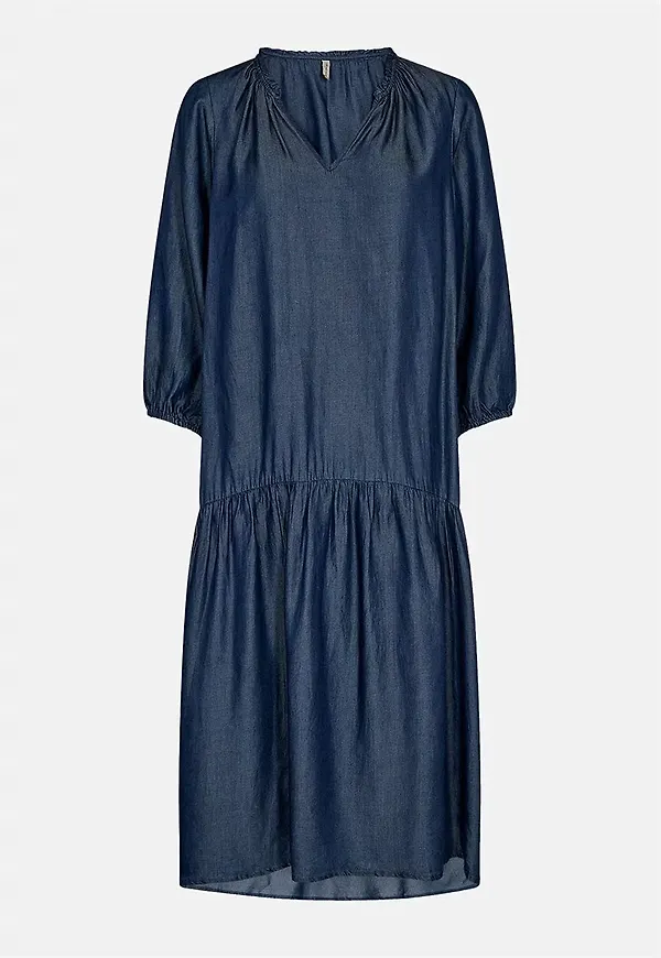 Jeansklänning med supermjuk kvalitet Liv