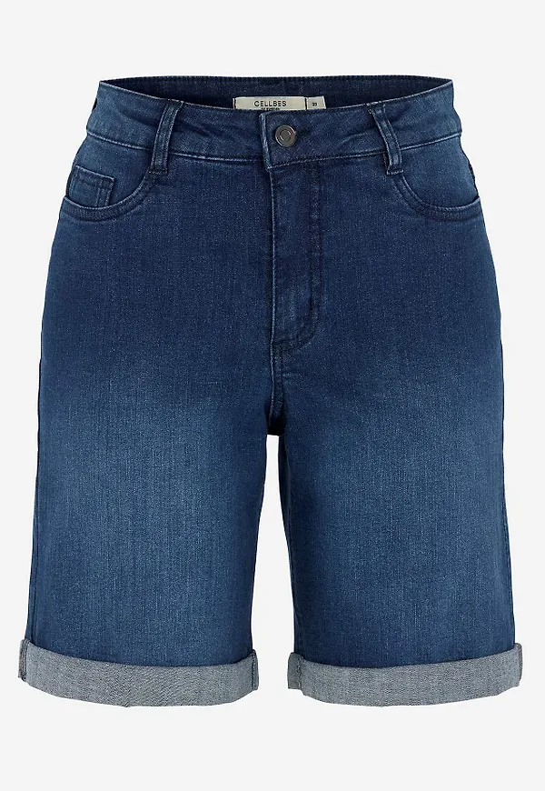 Jeansshorts med bekväm stretch