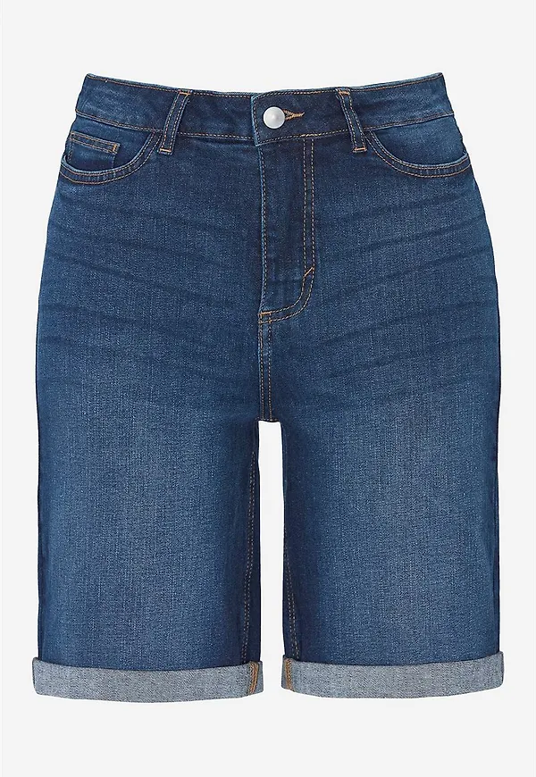 Jeansshorts med bekväm stretch