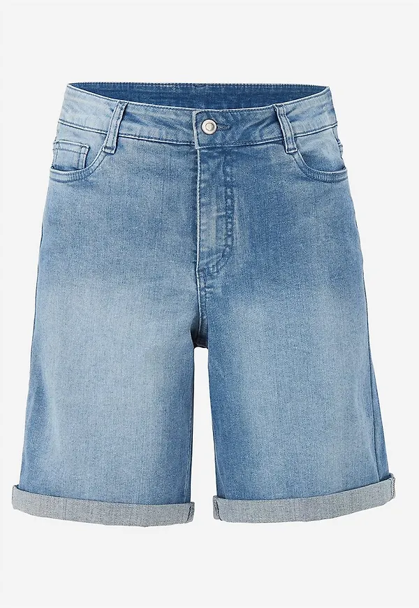Jeansshorts med bekväm stretch
