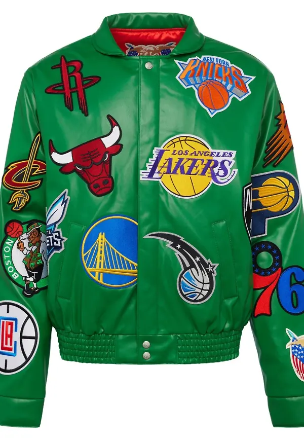 Jeff Hamilton x NBA Collage jacka - Grön