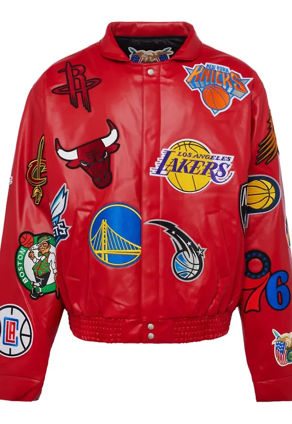 Jeff Hamilton x NBA Collage jacka - Röd