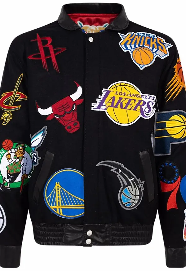 Jeff Hamilton x NBA Collage yllejacka - Svart