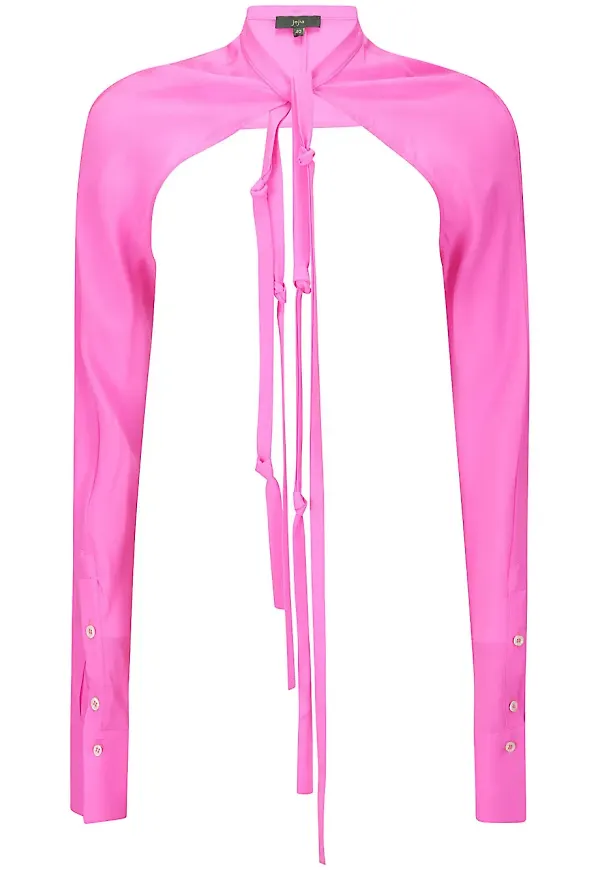 Jejia kraglös sidenärm - Rosa