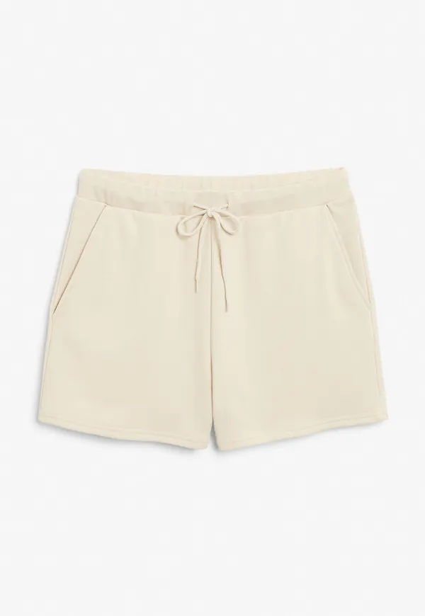 Jersey slim shorts - Beige