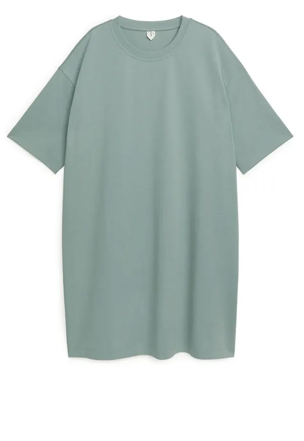 Jersey T-Shirt Dress - Green