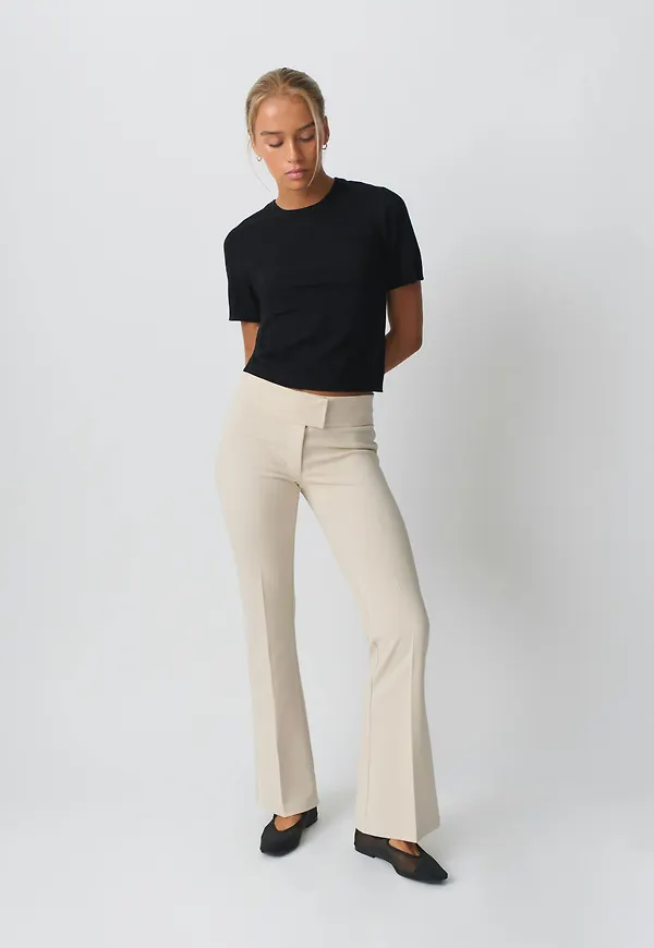 Jersey tailored trousers