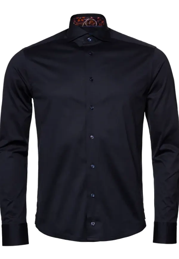 Jerseyskjorta Med Paisleydetaljer Slim Fit