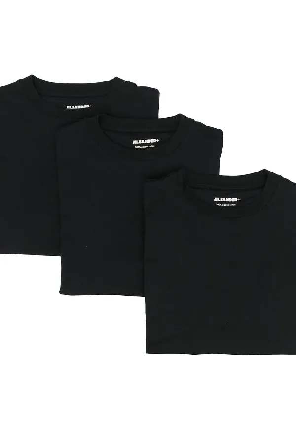Jil Sander 3-pack t-shirts - Svart