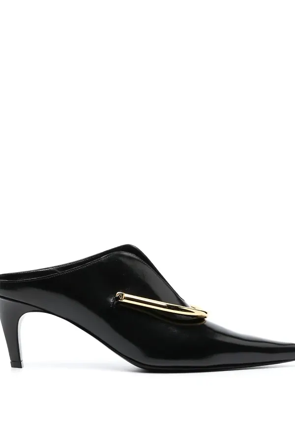 Jil Sander 60mm leather mules - Svart
