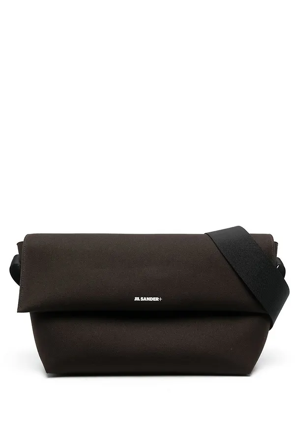 Jil Sander axelremsväska - Brun