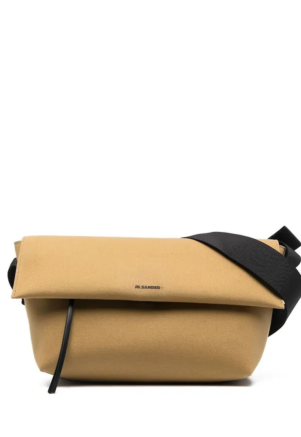 Jil Sander axelremsväska - Brun