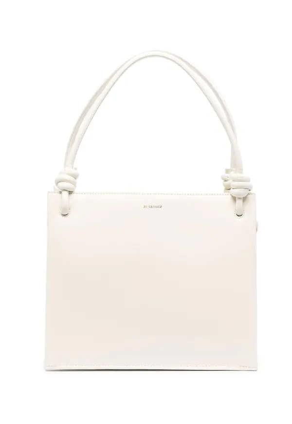 Jil Sander axelväska i skinn - Neutral