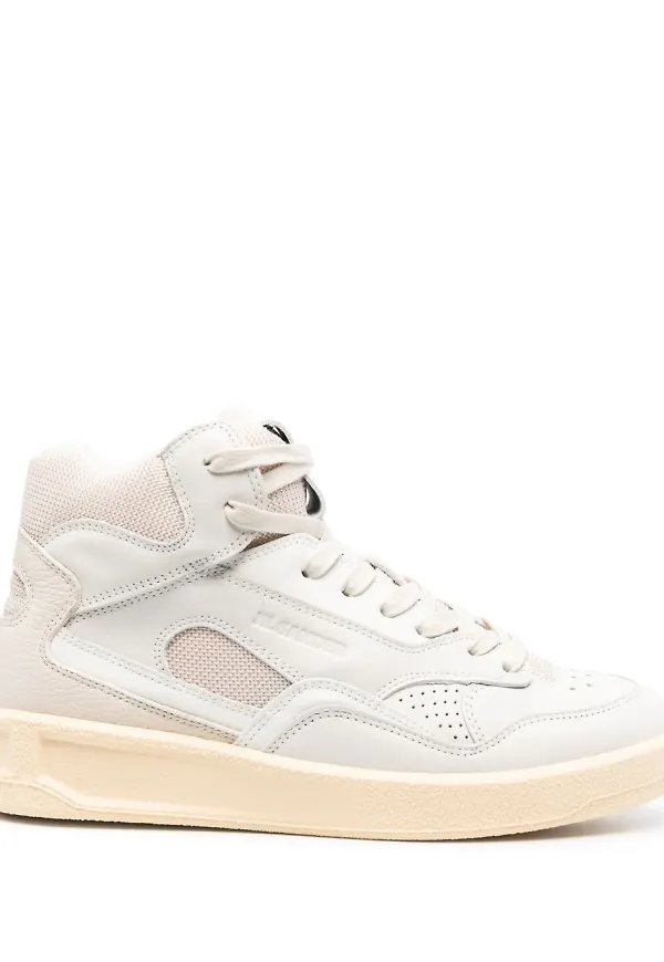 Jil Sander Basket lädersneakers - Neutral
