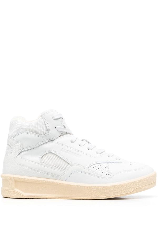 Jil Sander Basket lädersneakers - Vit