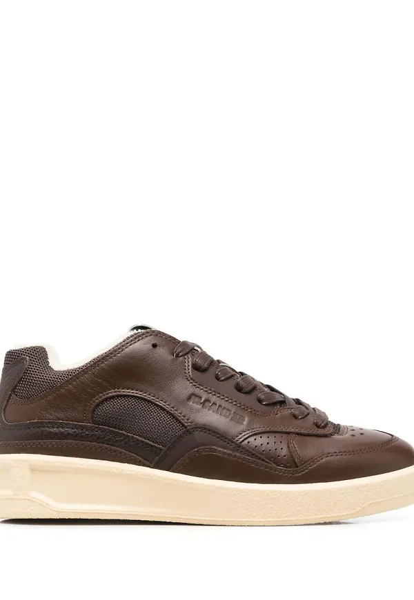 Jil Sander Basket låga sneakers - Brun