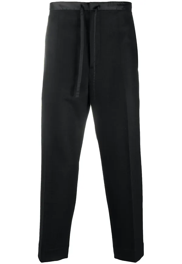 Jil Sander beskurna byxor - Svart