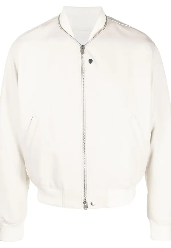Jil Sander bomberjacka med dragkedja - Neutral
