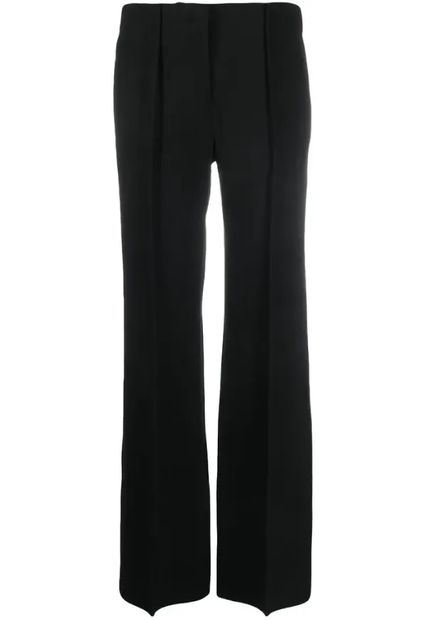 Jil Sander Breda byxor Svart, Dam