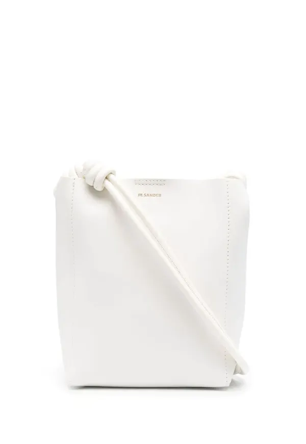 Jil Sander bucketbag i läder - Neutral