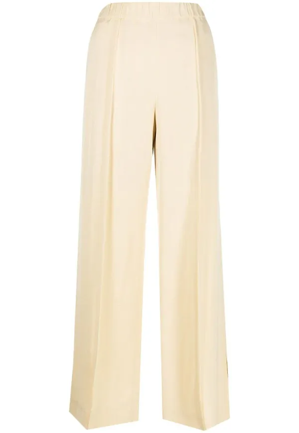 Jil Sander byxor med vida ben - Neutral