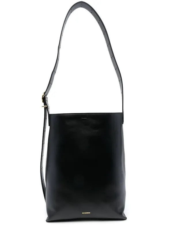 Jil Sander Cannolo totebag - Svart