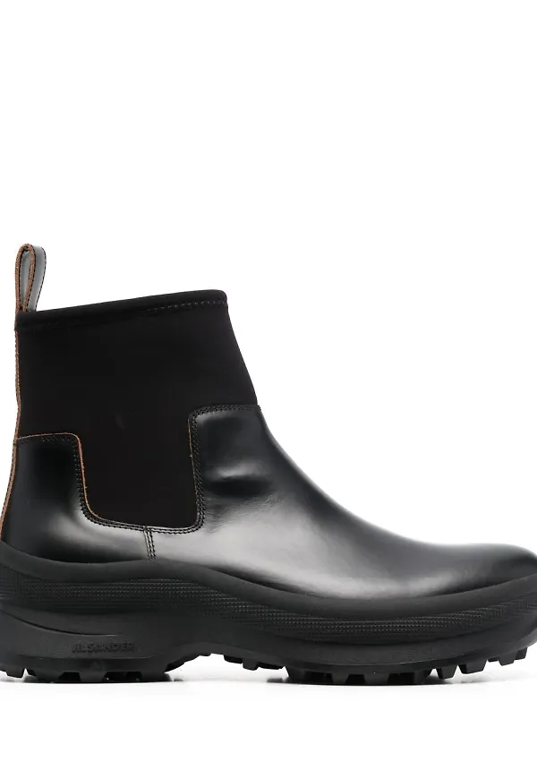 Jil Sander Chelsea-boots - Svart