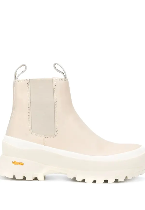 Jil Sander Chelsea-boots - Vit