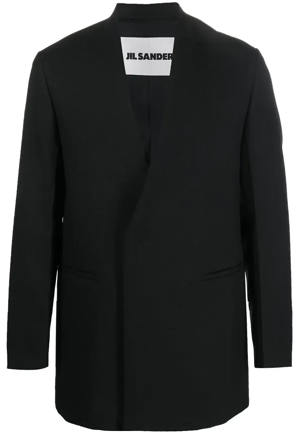 Jil Sander dubbelknäppt blazer - Svart