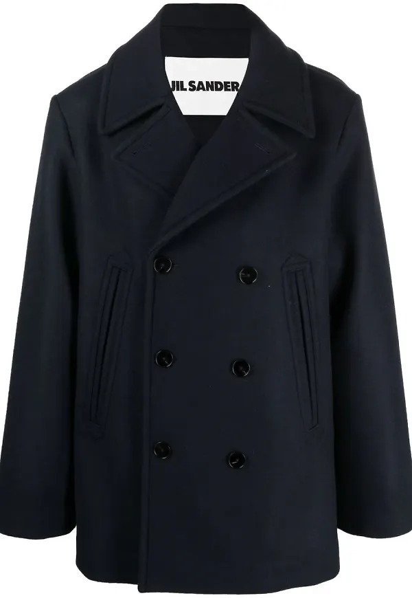 Jil Sander dubbelknäppt rock - Blå