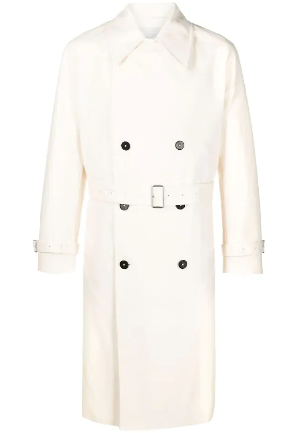 Jil Sander dubbelknäppt trenchcoat - Neutral