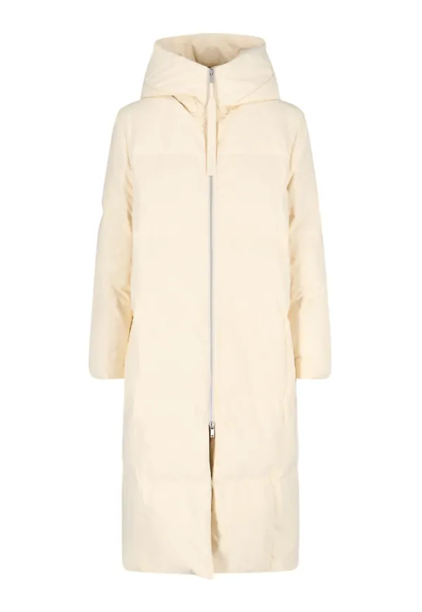 Jil Sander Dun Kappa Vit, Dam