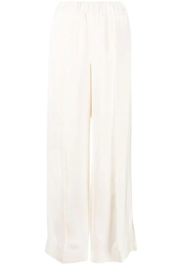 Jil Sander elastiska raka byxor - Neutral