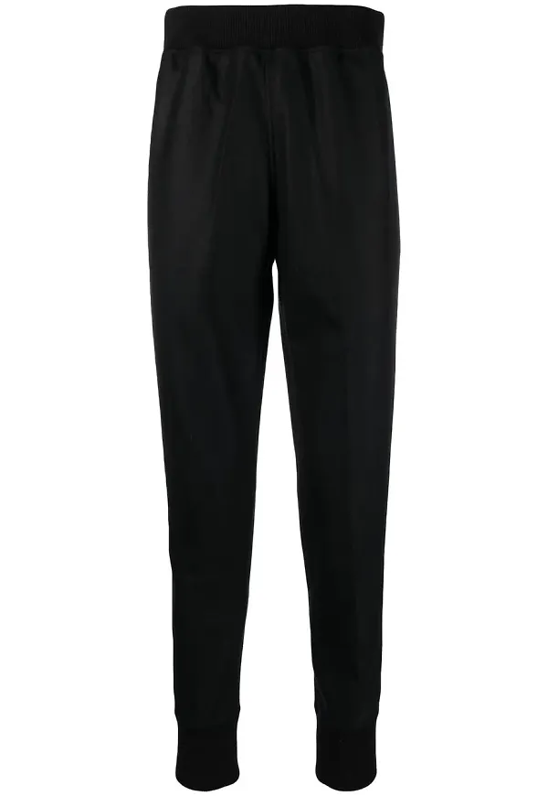 Jil Sander elastiska sweatpants - Svart