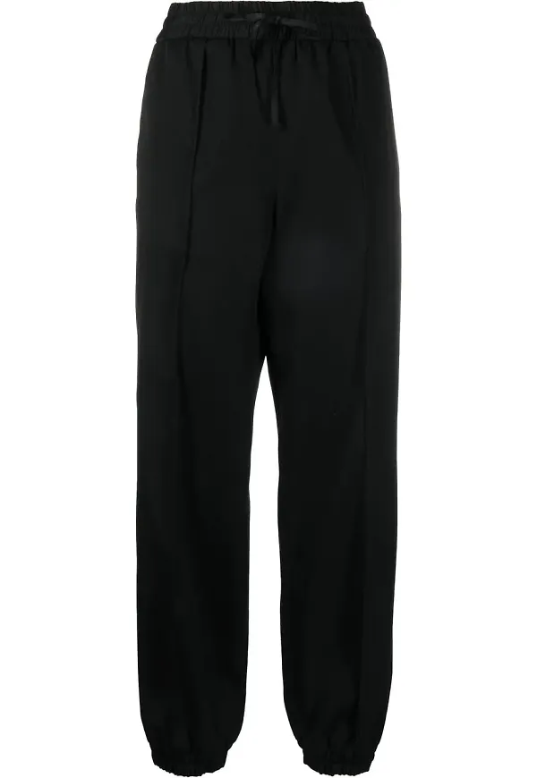 Jil Sander elastiska trackpants - Svart