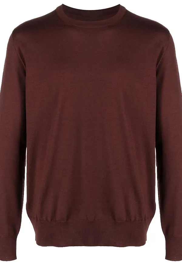 Jil Sander finstickad tröja - Brun