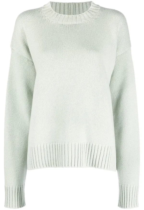 Jil Sander finstickad tröja - Grön