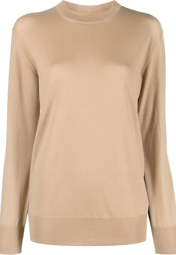 Jil Sander finstickad tröja - Neutral