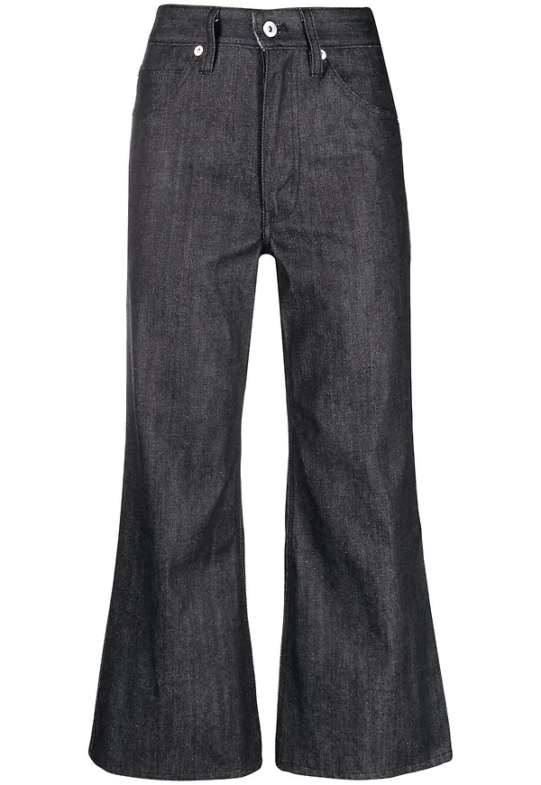 Jil Sander flare-jeans - Svart