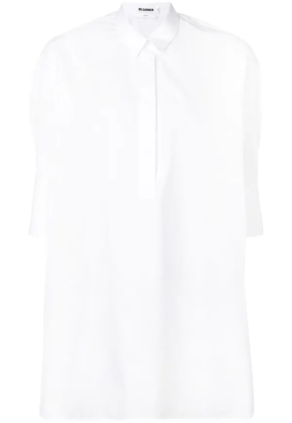 Jil Sander Friday kortärmad skjorta - Vit
