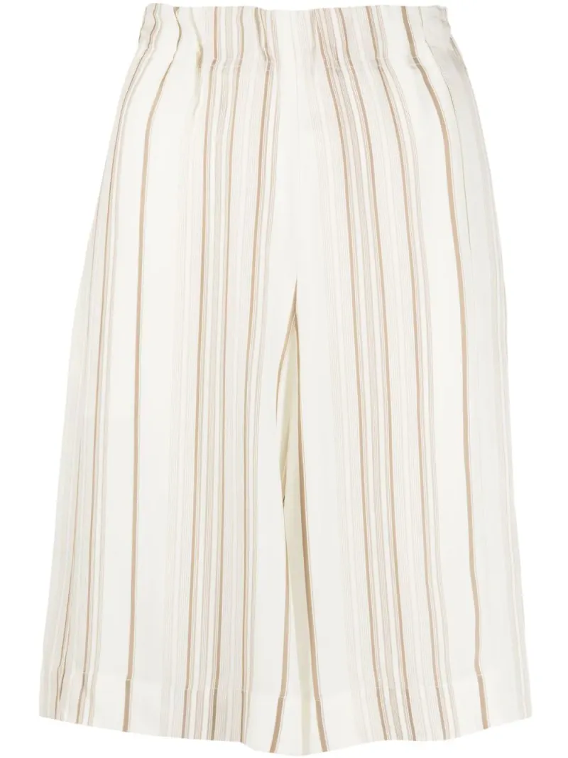 Jil Sander Gennaro shorts med vida ben - Vit