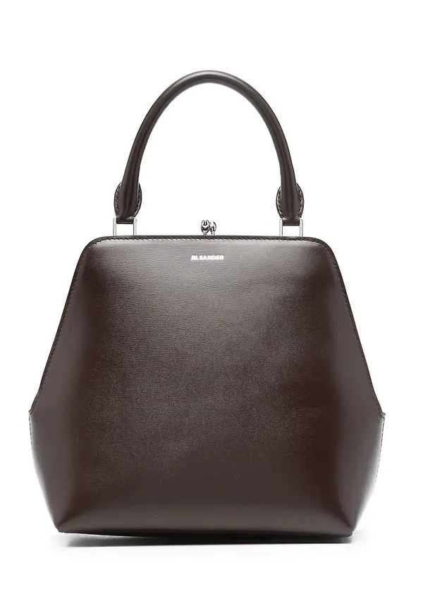 Jil Sander Goji fyrkantig totebag - Brun