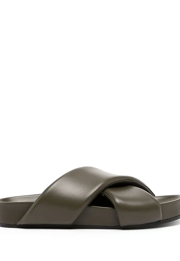 Jil Sander grova sandaler med öppen tå - Grön