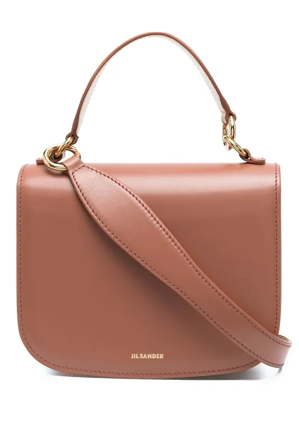 Jil Sander Halo totebag - Brun