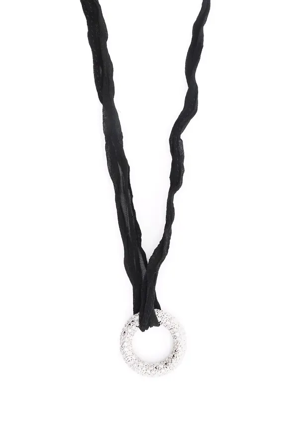 Jil Sander halsband med berlock - Svart