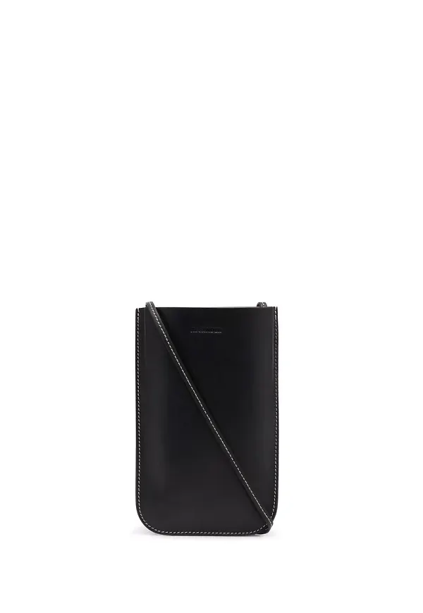 Jil Sander halsband med pouch - Svart