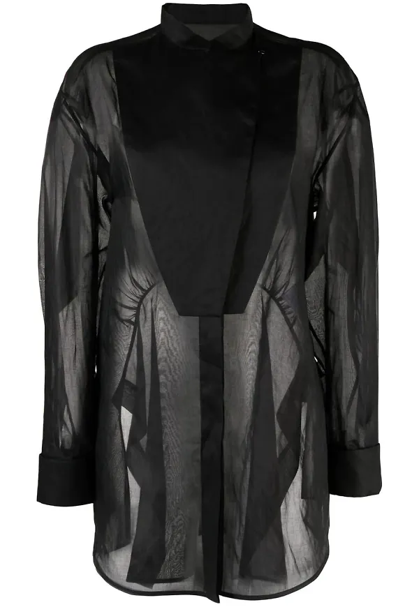 Jil Sander halvskir skjorta - Svart