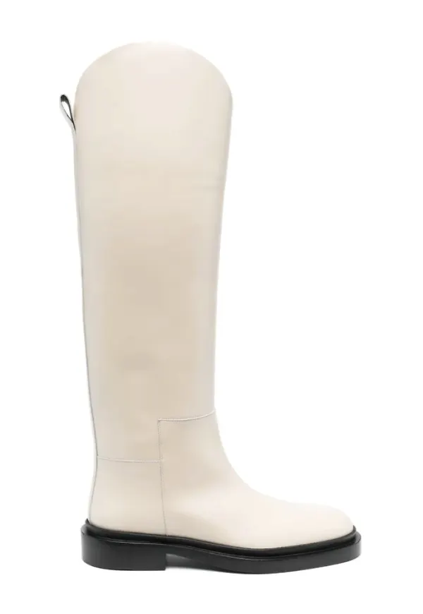 Jil Sander High Boots Beige, Dam